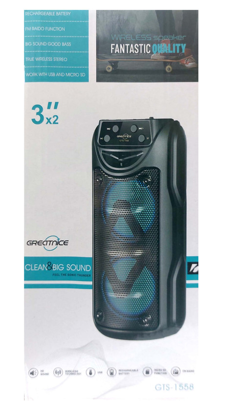 اسپیکر بلوتوثی گریت نایس مدل GTS1558