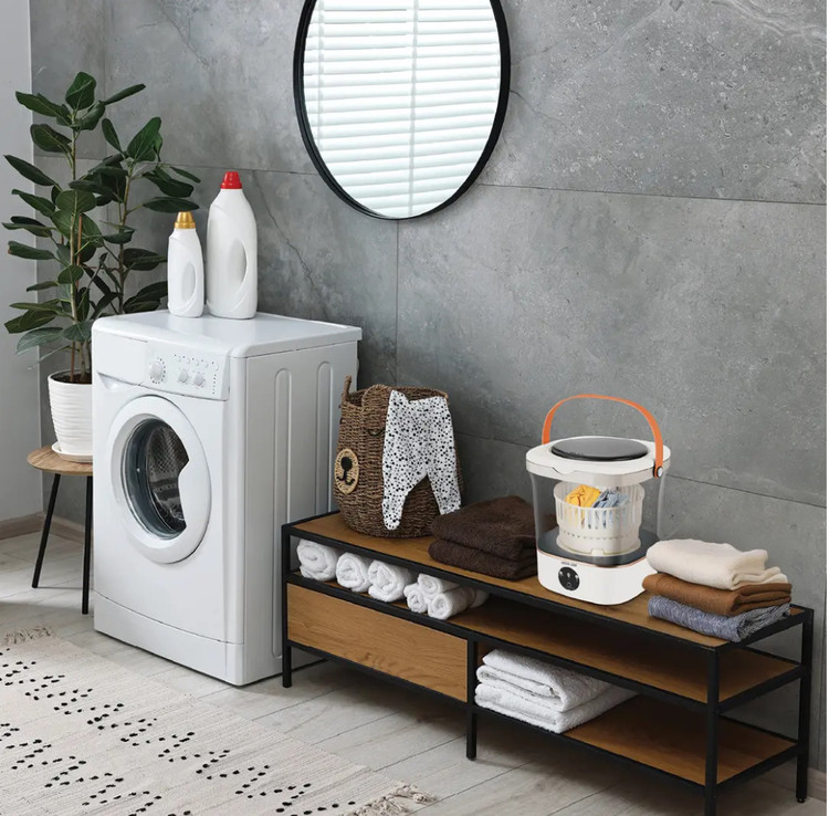 ماشین لباسشویی پرتابل گرین مدل GNMIWASH12L ظرفیت ۱۲ لیتر