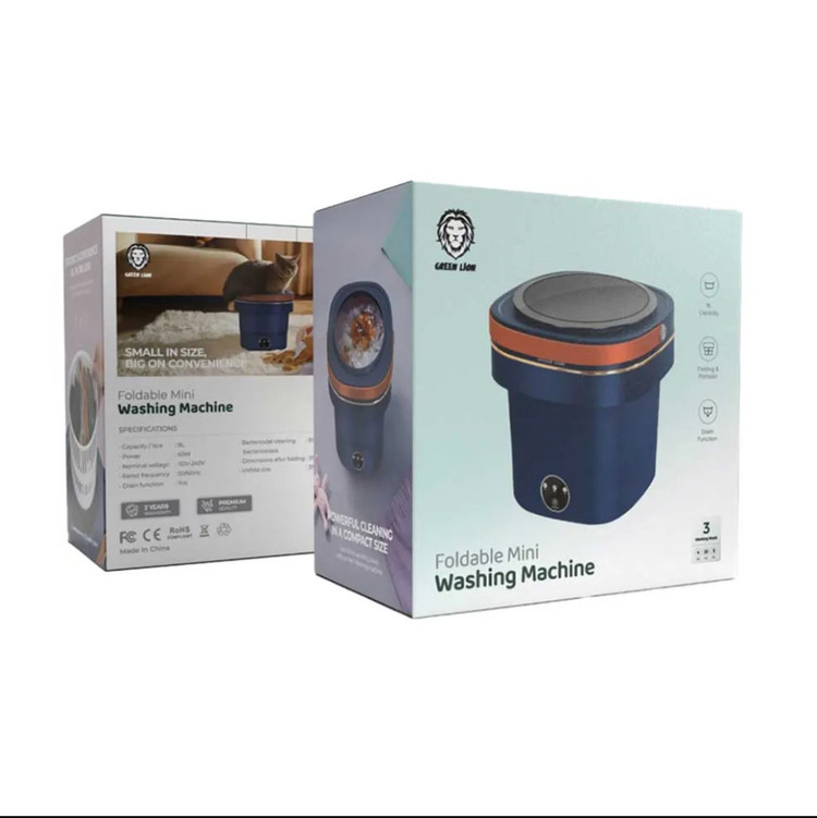 ماشین لباسشویی مینی تاشو 9 لیتری گرین لاین Green Foldable Mini Washing Machine 9L//اصل
