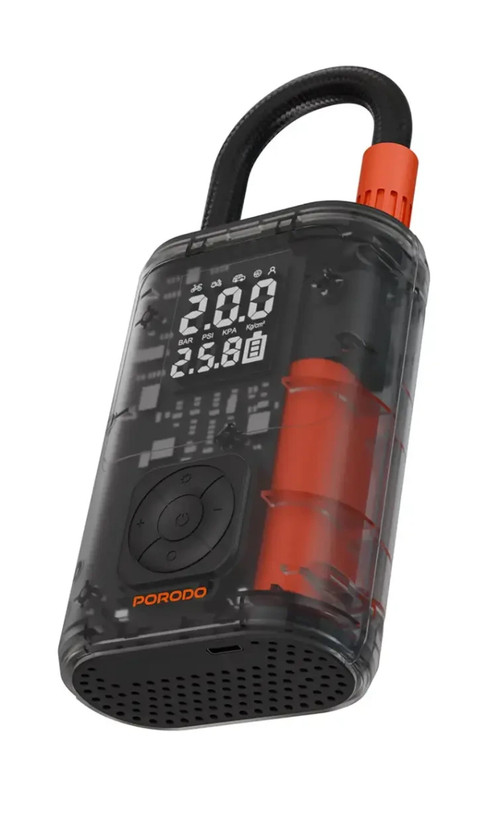 کمپرسور باد پرودو مدل Porodo Vyrox Car Tire Inflator PDGA05BK