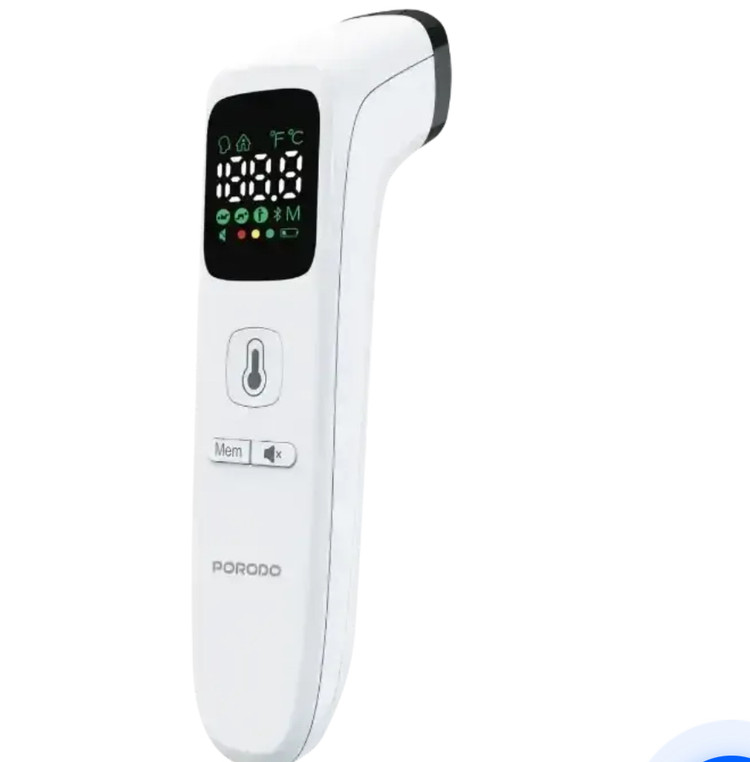 تب سنج دیجیتال پورودو مدل PDFCIR202WH | Porodo LiveOn – MULTI-MODE THERMOMETER LED Display