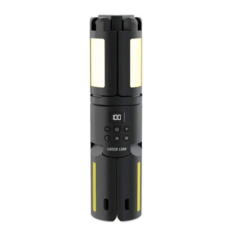 چراغ کمپینگ سهپایه گرین لاین مدل Trio Beam، رنگ مشکی