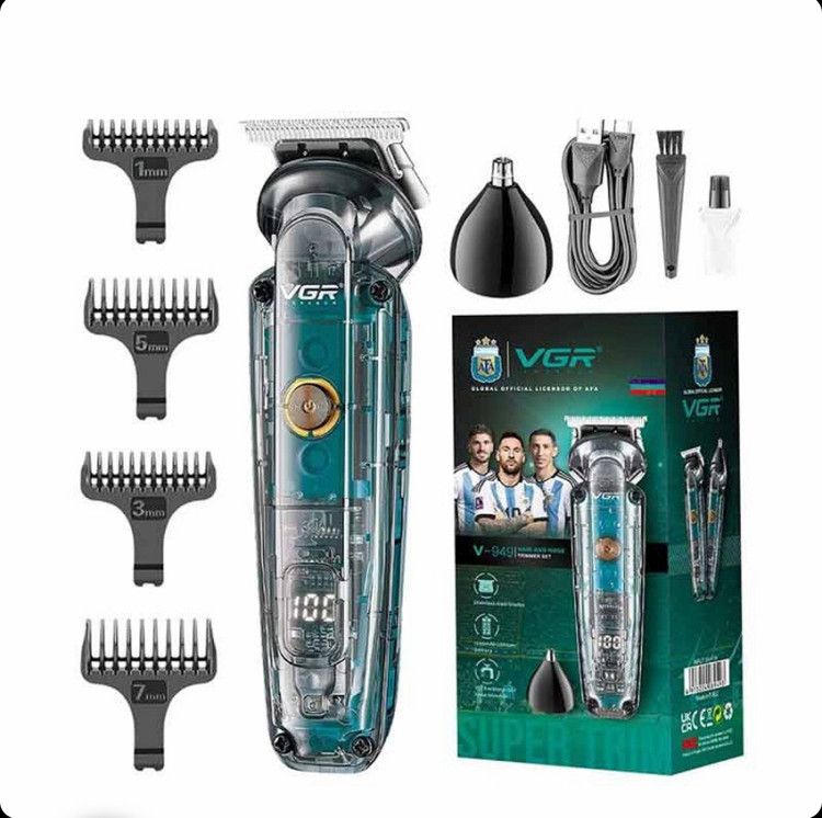 ماشین اصلاح وی جی آر مدل V-949 با تکنولوژی برش مستقیم و ضد آب